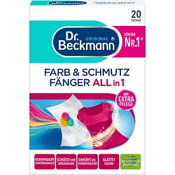 Абсорбувальні серветки для прання линяючих речей Dr.Beckmann Farb&Schmutz Fänger 20 шт