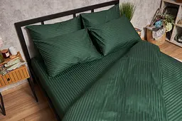 Підковдра Moon&Star Satin Stripe Stripe Verdant Полуторна 143x210 см - мініатюра 3