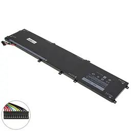 Акумулятор Dell 4GVGH (XPS 15 9550 (ВЕРСІЯ 1)) 11.4V 7260 mAh 84Wh Black - мініатюра 2