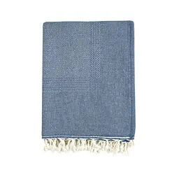 Плед-накидка Barine - Tan Throw denim синій 125x180 - мініатюра 2