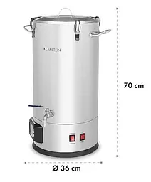 Пивоварня побутова Klarstein Maischfest 35 л 1500/3000W (10033340) - мініатюра 3