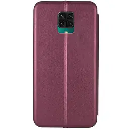 Шкіряний чохол-книжка Classy для Xiaomi Redmi Note 9s / Note 9 Pro / Note 9 Pro Max Бордовий - мініатюра 2