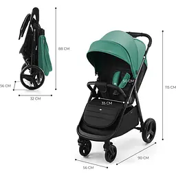 Прогулянковий візочок Kinderkraft Rine Juicy Green зелений (00-00305206) - мініатюра 12