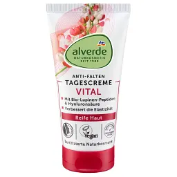 Вітамінний щоденний крем Alverde Naturkosmetik для шкіри з органічними пептидами люпину 50 мл - мініатюра 3