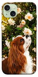 TPU чохол Demsky Flower spaniel для Apple iPhone 15 Plus (6.7")