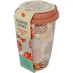 Чашка Keramia Flower story з силіконовою кришкою 440 мл (21-279-125) - мініатюра 2