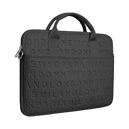Сумка для ноутбука WiWU Waterproof Lycra Cosmo Laptop Slim 14.2″ Чорна (771449) - мініатюра 3