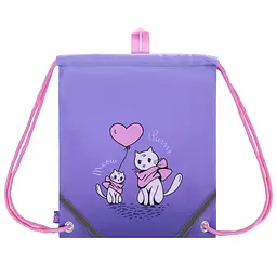 Сумка для взуття YES SB-10 Purr-Meow 40х35 см Бузковий (550079)