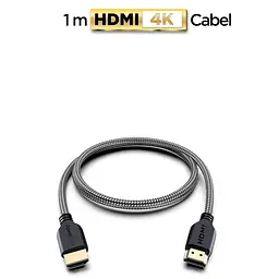 HDMI кабель PowerBear 4K 60Hz 1 м нейлоновый с позолоченными коннекторами - миниатюра 5