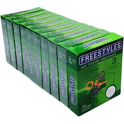 Презервативи Freestyles Max Pleasure точкові 30 шт. (10 упаковок по 3 шт.) (ROZ6400229474) - мініатюра 2