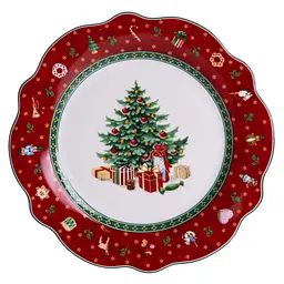Тарілка десертна Christmas порцелянова 21 см Yiwu HP-SDHK-2 - мініатюра 4