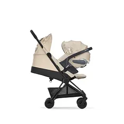 Коляска Cybex Coya Matt Black Simply Flowers Beige - мініатюра 5