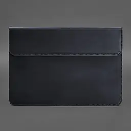 Шкіряний чохол-конверт BlankNote на магнітах для MacBook 14 Синій Crazy Horse - мініатюра 3