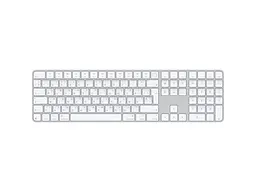 Клавіатура Apple Magic Keyboard with Touch ID and Numeric Keypad for Mac with silicon USB-C White Keys (MXK73)