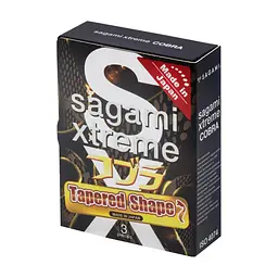 Презервативи Sagami Xtreme Tapered Shape Cobra 3 шт. (4974234811908)