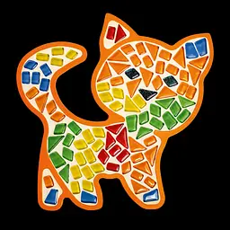 Набір для творчості Mosaaro Мозаїка скляна Котик (МА7006) - мініатюра 3
