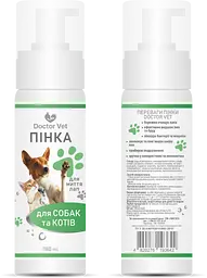 Пінка для миття лап для собак та котів Doctor Vet 180 мл - мініатюра 2