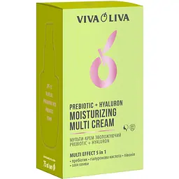 Мульти-крем для обличчя зволожуючий Viva Oliva Prebiotic+Hyaluron Moisturizing SPF-15 75 мл (6887) - мініатюра 2