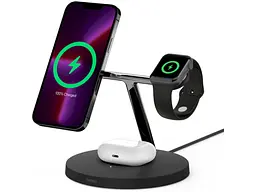 Бездротовий зарядний пристрій Belkin MagSafe 3in1 Wireless Charger black (WIZ017VFBK) - мініатюра 6