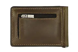 Затискач для купюр шоколад із монетницею GRANDE PELLE acs0032182 - мініатюра 2