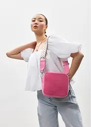 Жіноча кросбоді сумка Sambag Frame рожева 20 × 20 × 8 см (50223406) - мініатюра 5