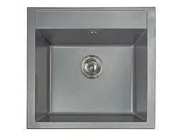 Кухонна мийка Miraggio BODRUM 510 grey (0000002) Граніт, Врізна, Сірий