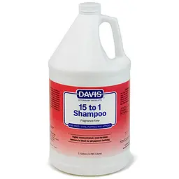 Davis 15 to 1 Shampoo Fragrance-Free девіс 115 шампунь без запаху для собак та котів концентрат 3.8
