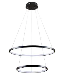 Підвісний світильник, люстра Goldlux 329172 Lea 2 Led 2x35W 4000K 4600Lm IP20 Чорний - мініатюра 2