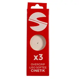 Обмотка ракетки SOFTEE CINETIK гладка біла 3 шт