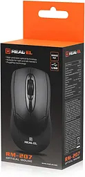 Миша REAL-EL RM-207 USB black - мініатюра 4
