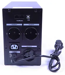Джерело безперебійного живлення SVC 1250 ВА / 750 Вт / 7.5 А*ч (VP-1250-LCD) - мініатюра 3