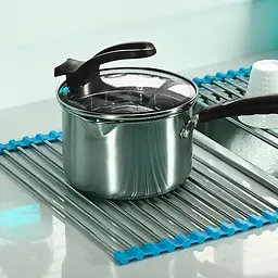 Сушарка для посуду на мийку (раковину) Kitchen Drainboard (Блакитний) сушарка для раковини (на раковиною) (ST)