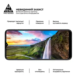Захисне скло на Motorola E20 з олеофобним покриттям, Pro, повне проклеювання, антистатичний і пиловідштовхуючий шар, 9H, самоклеючеся, 2.5D, на весь екран, антистатичний клей, ArmorStandart (ARM60530) - мініатюра 5
