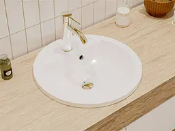Умивальник Miraggio MADISON (0001053) Miramarble, Глянцевий, Врізний, Білий - мініатюра 8