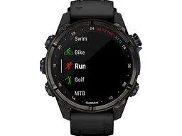 Спортивний годинник Garmin Descent Mk3i – 43 mm Carbon Gray DLC Titanium w. Black Silicone Band (010-02753-10/11) - мініатюра 4