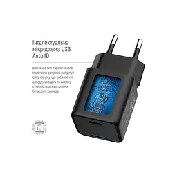 Зарядний пристрій ColorWay GaN Mini 25 Вт порт PD PPS USB-C чорний (CW-CHS052PD-BK) - мініатюра 2
