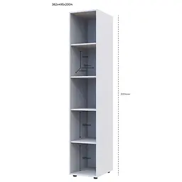 Етажерка до шаф Doros Гелар Білий 38,2х49,5х203,4 (41510102) - мініатюра 2