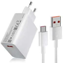 Зарядний пристрій PD Xiaomi 33 W + кабель Type-C комплект набір