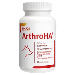 Вітамінно-мінеральна добавка Dolfos Arthro HA для лікування хвороб суглобів у собак 90 таблеток (521-90)