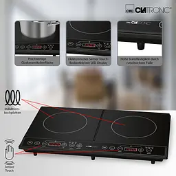 Індукційна електроплита CLATRONIC DKI 3609 Black - мініатюра 2