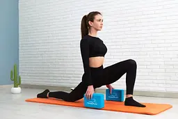 Блок для йоги PowerPlay 4006 Yoga Brick Синій (PP_4006_Blue_Yoga_Brick) - мініатюра 2