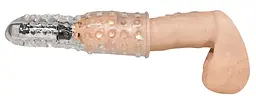 Насадка на пеніс You2Toys Orion Vibro Penis Sleeve 16х4 см прозорий - мініатюра 4