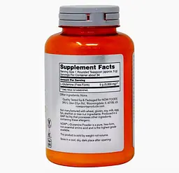 L-глютамін у порошку Now Foods Sports L-Glutamine 170 г - мініатюра 2