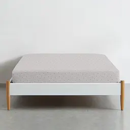 Простирадло на резинці для коляски та люльки Cosas Mini Dots 40х80х5 см (DotsGreyBeige_FittedStroller_40х80) - мініатюра 2