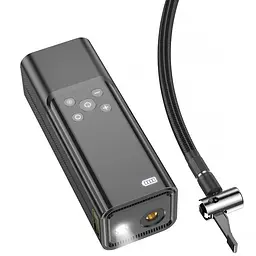 Автомобільний насос Hoco ZP7 Maddy smart (5000 mAh) Black - мініатюра 4