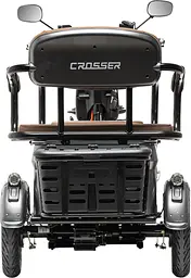 Електроскутер Триколісний 4-місний Crosser TR-4 VAGON (1000W, 72V,24Ah) Сірий - мініатюра 12