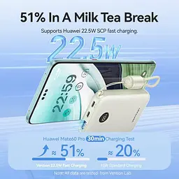 Павербанк Vention Beige 10 000 mAh / 22.5 Вт (FKAN0-C) - мініатюра 3