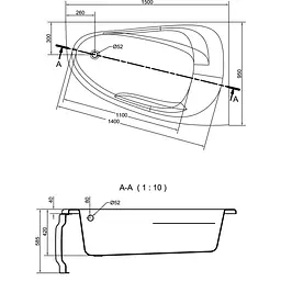 Панель для ванни Cersanit Joanna New 150x42 - мініатюра 2
