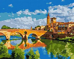 Картина за номерами Пейзаж. Місто захоплень 40x50 см Ідейка KHO 2181
