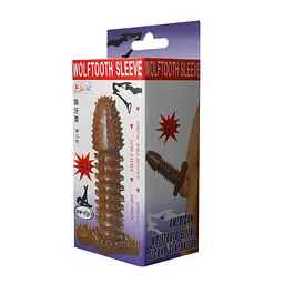 Насадка на пеніс Baile Wolftooth Sleeve 12.5 см коричневий - мініатюра 7